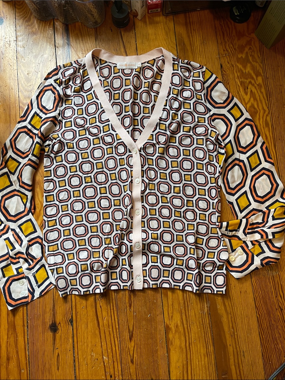 Rare Tory Burch lightweight cardigan. Excellent condition, size Small petite